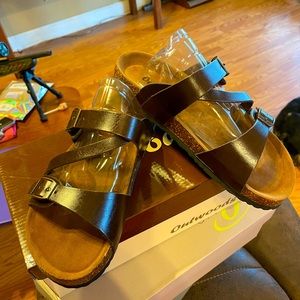 Outwood Sandals, faux leather size 8